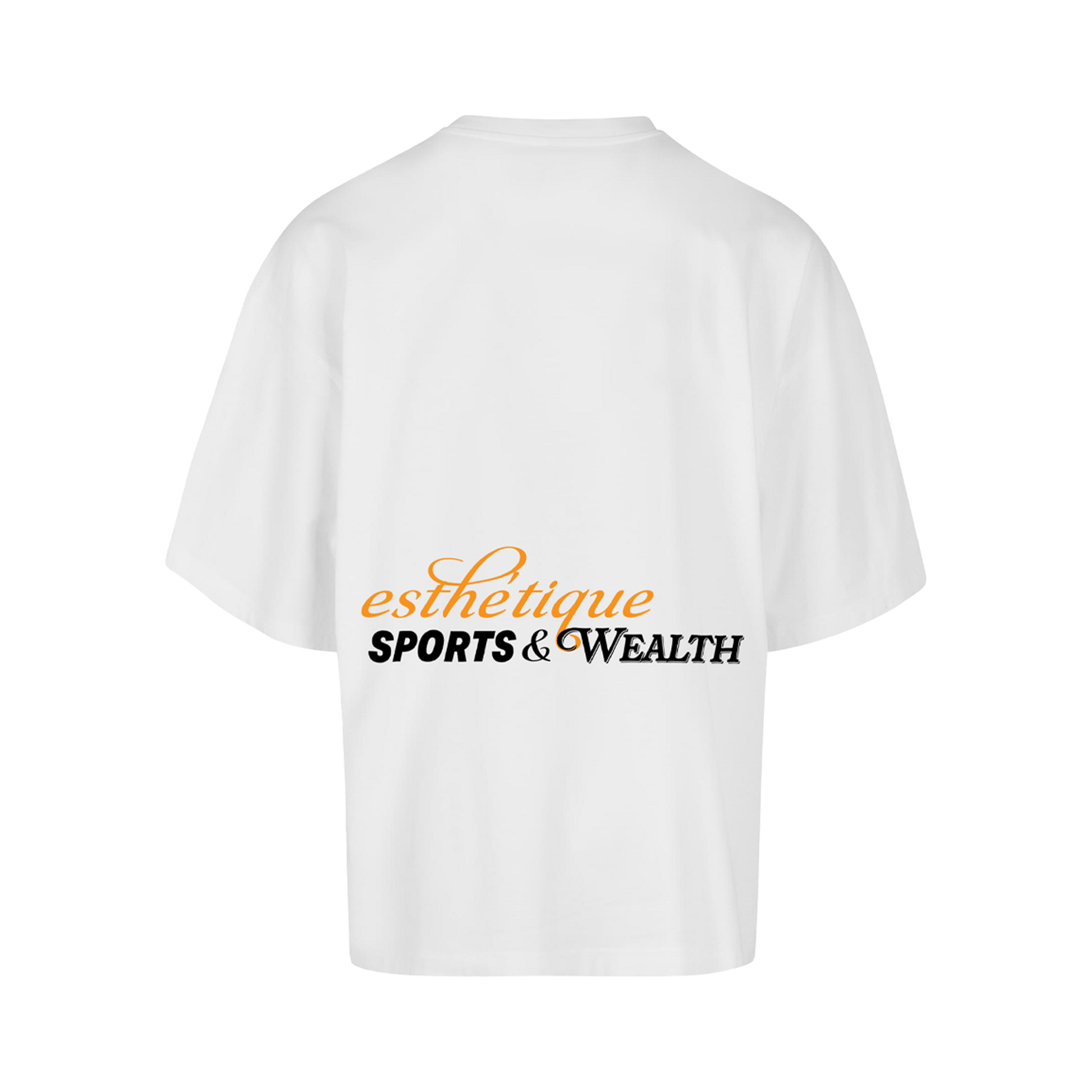 SPORTS & WEALTH HUGE TEE WHITE