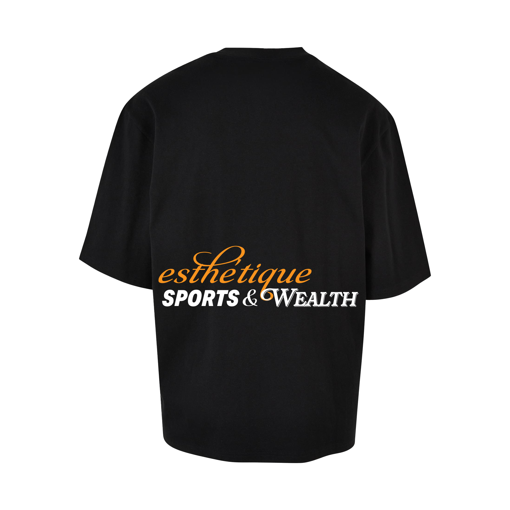 SPORTS & WEALTH HUGE TEE BLACK