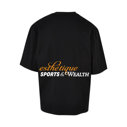 SPORTS & WEALTH HUGE TEE BLACK