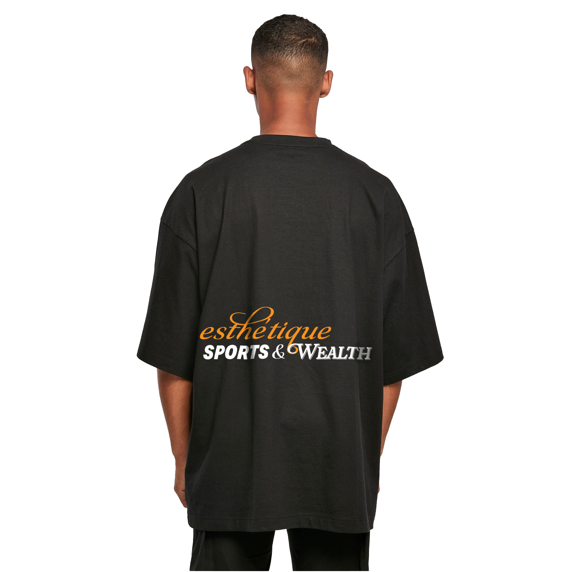 SPORTS & WEALTH HUGE TEE BLACK