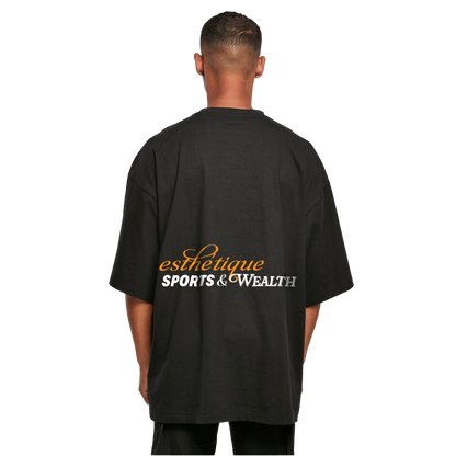 SPORTS & WEALTH HUGE TEE BLACK