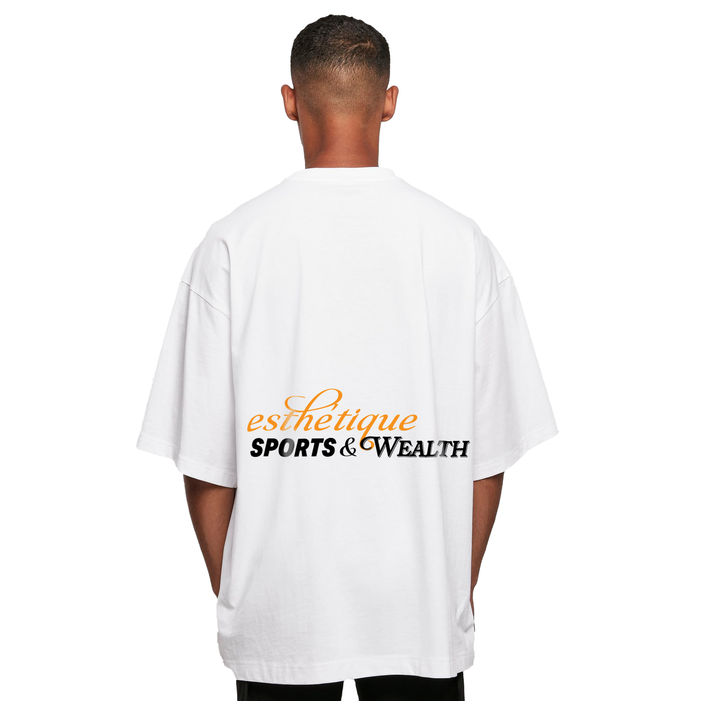 SPORTS & WEALTH HUGE TEE WHITE