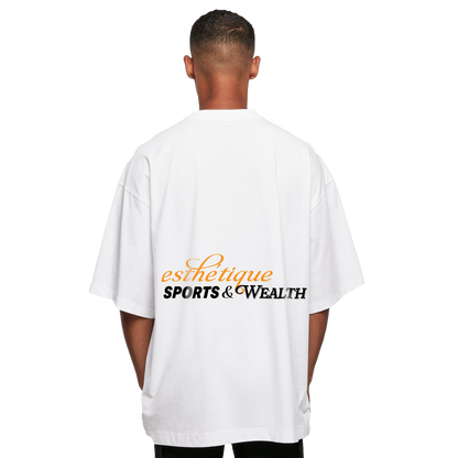 SPORTS & WEALTH HUGE TEE WHITE